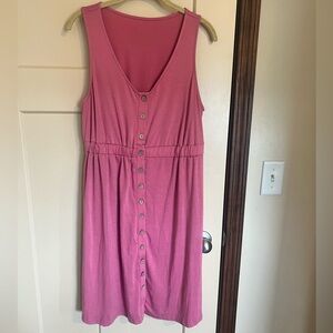 Mauve Button Dress